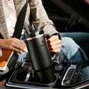STANLEY Quencher H2.0 Tumbler with Handle and Straw 14 oz | Flowstate 3-Position Lid | Cup Holder Compatible for Travel | Insulated Stainless Steel Cup | BPA-Free | Cobalt