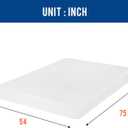 FDW | 6 Inch Full Mattress | Medium Firm | Gel Memory Foam Mattress | White | Bed in a Box, CertiPUR-US Certified | Pressure Relief, Cooling Ventilated Foam | Washable Removable Cover