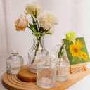 Arme 16Pcs Glass Bud Vase SetSmall Flower Vase for CenterpiecesClear Bud Vases in Bulk Mini Vintage Vase for Rustic Wedding Decorations