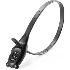 ROCKBROS Zip Tie Bike Lock Combination Small Cable Lock Lightweight Refrigerator Cabinet Locks with Combination Adjustable Helmet Bike Lock (Extended Length (18.89in))