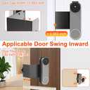 Anti-Theft Mount Compatible with Google Nest Doorbell (Battery), No Drill Adjustable Mounting Bracket Holder Accessories for Apartment Rentals, Enhanced Protection Doorbell Mount Bracket