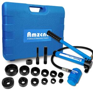 8 Ton Hydraulic Knockout Punch Kit, 1/2-2 Inch, 6 Dies