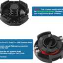 5 Pack String Trimmer Head SRM-225 for Echo Speed Feed 400 SRM-230 SRM225 SRM-210 SRM2100 Echo Weed Eater PAS210 PAS211 PAS225 PAS230 PAS260 Shindaiwa T195S T220 T222 T230 T231 Straight Shaft Trimmer