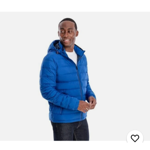 London Fog men's Hooded Puffer Jacket - size XXL - Royal Blue