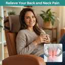 NZDWZDN Non-Slip Neck Pillow for Recliner with Elastic - Head Pillow for Recliner Supportive Memory Sponge Cushion with Soft Velvet Cover for Neck Relief While Working,Studying and Playing(Brown)