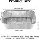 50 PCS Air Fryer Liners Disposable Aluminum Foil Liners 8" x 8" Square Airfryer Liners Non-stick Air Fryer Paper Oven Basket Food Grade Aluminum Foil Pans for Baking, Frying, Grilling, Roasting