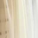 Deluxe White Artificial Wedding Arch Flowers with Drapes Kit-Pack of 5, 2pcs Flower Arrangements 3pcs Hanging Sheer Drapes White Ceremony Arbor Reception Backdrop Rose Floral Decorations.