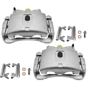 Front Disc Brake Caliper Compatible with Cadillac, Chevy, GMC and Hummer Models - Silverado, Express, Suburban, Sierra, Savana, Yukon, DTS, DeVille, H2, Assembly with Bracket 18-B4731 18-B4730