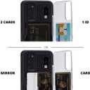TORU CX PRO Case for Galaxy S20, with Card Holder | Slim Protective Cover with Hidden Credit Cards Wallet Flip Slot Compartment Kickstand | Include Mirror, Strap, USB Adapter - Marble