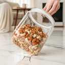 2 Pack 150 oz Candy Jars with Lids Clear Plastic Cookie Jar Large Unbreakable Candy Storage Containers Wide Mouth Airtight Candy Jars for Candy Buffet Cookies Snacks Kitchen Organization