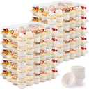 24 Count Cupcake Containers 10 Pack Cupcake Holders Plastic Clear Disposable Cupcake Containers with Detachable Tall Dome Lids and 360 Liners for 240 Cupcakes, BPA Free, Standard Size
