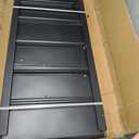 40" W 5-Tier Garage Shelving Heavy Duty 72" H x 40" W x 18" D Storage Shelves 2000LBS Metal Shelving Unit Adjustable Storage Utility Rack for Warehouse Pantry Kitchen, Black