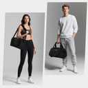 Noozion 14 inch Small Gym Bag for Women & Men, Lightweight Carry On Mini Duffle Bag with Multiple Pockets, Sports Bag for Travel and Workout.