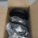 Heavy Duty Casters Set of 4, 6 Inch Swivel Caster Wheels with Brake, Large PVC Wheels for Workbench, Warehouse Equipment, CNC Machine Mobility (Hardware Included)