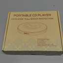 CD Player Portable, Discman with Stereo Earbuds and Bluetooth Output, AntiSkip Shockproof Walkman, Compact and Lightweight, Power DC or 2xAA Battery