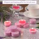 DEVI Pure Lavender Scented Tealight Candles 96Pack, Natural Palm Tea Lights Candles for Home Scented, 4 Hour Small Votives with Natural Essential Oils for Home Aromatherapy, Baby Shower Favors