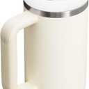 STANLEY Quencher H2.0 Tumbler with Handle and Straw 30 oz | Flowstate 3-Position Lid | Cup Holder Compatible for Travel | Insulated Stainless Steel Cup | BPA-Free | Cream 2.0