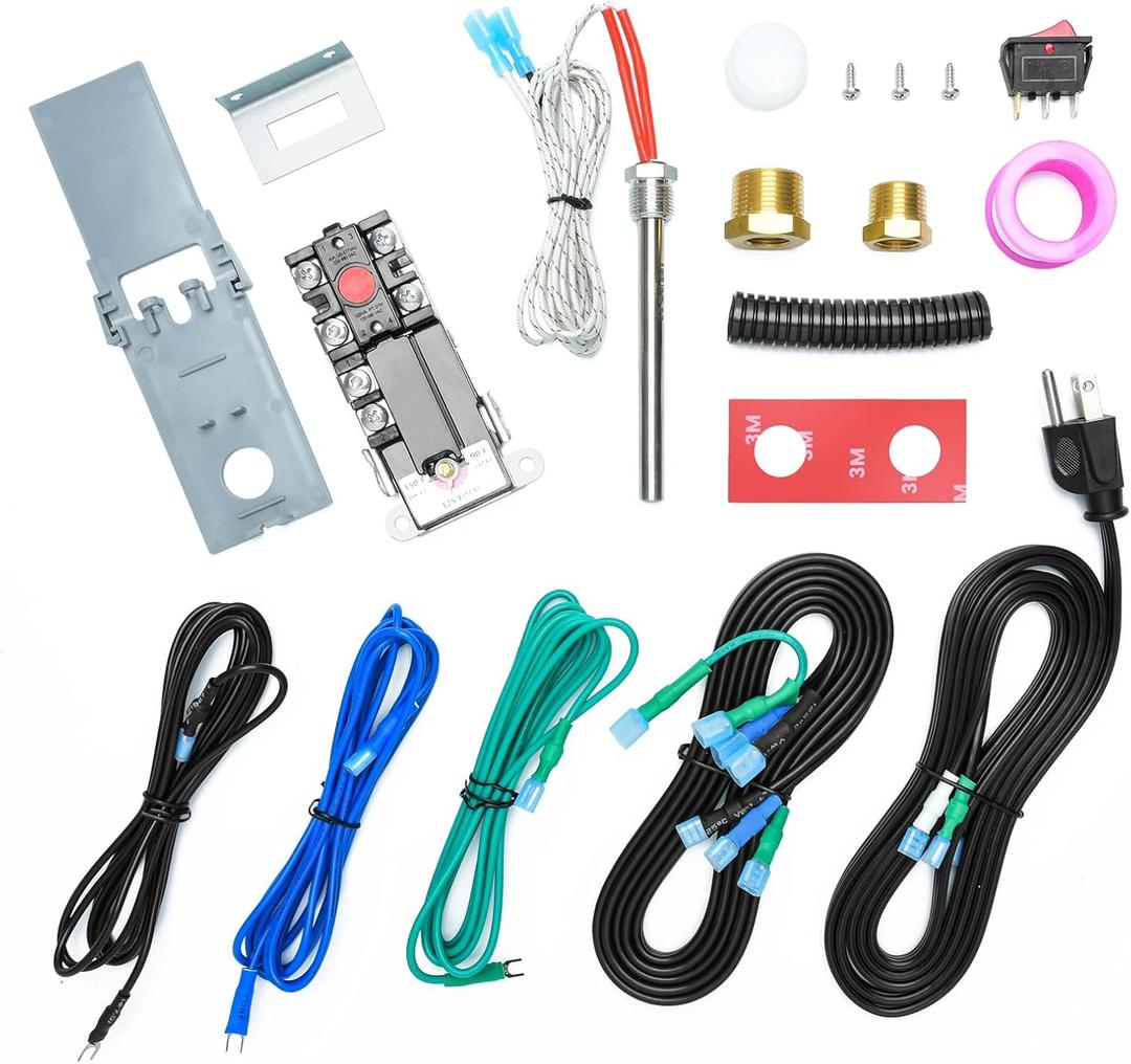 Briidea RV Electric Water Hybrid Heater Kits, Converts RV LP Gas Water Heater to 120V Electricity, 6 Gallon Capacity, Compatible with Suburban and Atwood Water Heater