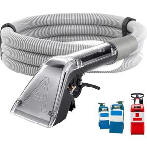 UpgradeUniversal Upholstery Attachment with 12-FT Hose,Compatible with Rug Doctor Mighty Pro,X3,Wide Track Carpet Cleaner,Clean Carpet,Stair, Mattresse,Remove Dirt and Odor