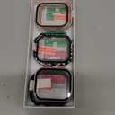 6-Pack Case Compatible with Apple Watch Series 11 10 42mm with Tempered Glass Screen Protector, QCKANLJ Ultra-Thin Hard PC Protective Face Cover Bumper for iWatch 11/10 42 mm (Black/Transparent/Pink/Green/Starlight/Leopard)