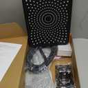 XXL 12.2" Rain Shower Head with Handheld Spray Combo, High Pressure Rainfall Shower Head, Height Adjustable Dual Shower Head, Luxury Waterfall Showerhead Bathroom (Black-Diamond)