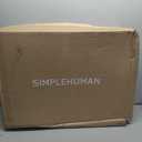 simplehuman 40 Liter / 10.6 Gallon Slim Kitchen Step Trash Can With Secure Slide Lock, Black Plastic