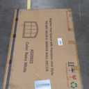 Farmhouse Windowpane Wall Mirror 28x42 Inch, Large Rustic White Wood Mirror Decorative for Living Room, Bedroom, Entryway, Hallway