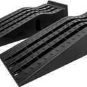 HOXWELL Portable Car Ramps for Oil Changes High Lift, Heavy Duty Plastic Low Profile Car Ramps for Jack Support, Vehicle Ramps for Garage, 35.63''x12''x8.07'', GVW 13000 LBS, 2 Packs