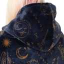 Harry Potter Womens Wearable Blanket Hoodie | Adults Fluffy Fleece Hooded Pullover Hogwarts Graphic | Wizard Lined Loungewear with Big Pocket