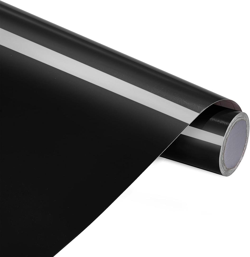 Ant 13inch x 15ft Smart Adhesive Permanent Vinyl Compatible with Cricut Explore and Maker Series Without Cutting Mats, Create DIY Projects, Decals, Stickers & More (Black, 13inchx15ft)