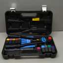 AKKTOL Rivet Nut Tool kit, 16" Rivnut Tool Kit with 15 Metric and SAE Mandrels, 125-PCS Rivet Nut Assortment Kit, Rugged Carrying Case, Ideal for Sheet Metal & Automotive Work