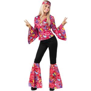 Morph 70s Costumes For Women Hippie Disco Outfit - Retro 60s 70s Style Costume For Parties, Festivals, and Events (Small)