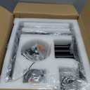 Black Chandelier, Dining Room Light Fixture Geometric Metal Modern Industrial Chandelier Lighting for Farmhouse Living Room Entryway Kitchen (E12 Bulbs Not Included, 6 Light)