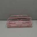 Pink Shower Caddy with 4 Removable Hooks, 2 Pack Sweet Heart Shower Shelves, No Drilling Adhesive Organizer Shelf for Bathroom Shower, Kitchen, Bedroom