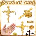 Cunno 36 Pcs Christian Cross Lapel Pins Easter Christian Faith Pins in Bulk for Women Men Small Easter Cross Jesus Enamel Brooch Blessed Pin Badge Religious Gift for Church Backpack Clothes