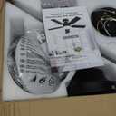 Ceiling Fans with Lights- 52" Low Profile Indoor Ceiling Fan with Light and Remote/APP Control, Flush Mount, LED Dimmable DC Reversible Modern Ceiling Fan for Bedroom, Black