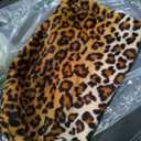 Fleece Throw Blanket 40" x 50" - Soft Cozy Microfiber Plush Blanket, Lightweight Warm Throw for Couch Bed Sofa Chair, All Season Use, Sand Leopard