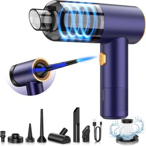 Handheld Car Vacuum Portable Cordless,18000PA High Power Vacuum Cleaner with Brushless Motor.7 in 1 Mini Hand Held Vacuum Rechargeable AirDuster/Blower for Car,Home,Ofice,Pet