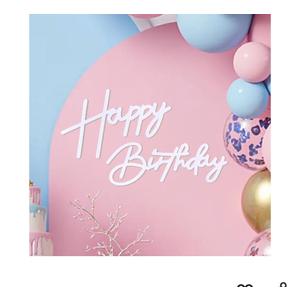 Babenest White Felt Happy Birthday Sign  Reusable Strong Adhesion Banner for Backdrop, Balloon Arch Decor, Party Supplies for Kids Birthday Party Baby Shower Decorations