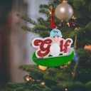 2 x MAXORA Golf Ornament - Personalized Golfer Christmas Tree Ornament - Golfer Boy Ornament - Custom Golfer Names Gift idea Ornament for Grandson, Golf Coach, Golfer Hobby (Golf Friend of 1)