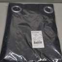 NICETOWN Pitch Black Solid Thermal Insulated Grommet Blackout Curtains/Drapes for Bedroom Window (2 Panels, 42 inches Wide by 63 inches Long, Black)