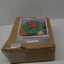 ATDAWN 26 Inch Christmas Wreath, Outdoor Christmas Wreath Decoration, Lighted Xmas Wreath for Christmas Home Wall Door Decoration (Green)