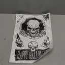 NEWMIAO Halloween Window Stickers, 8 Sheets Halloween Skeleton Window Clings Decals for Party Decorations, Scary Hallowmas Stickers Glass Window Home Decor for Indoor Outdoor Party Supplies