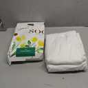 Carressa Linen 100% Egyptian Cotton Deep Pocket Queen Striped Fitted Sheet Only - 800 Thread Count Luxury Damask Fitted Sheet, Soft, Cooling Bottom, Fits Mattress Upto 18 in - White Stripe