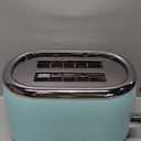 Mueller Retro Toaster 2 Slice with 7 Browning Levels and 3 Functions: Reheat, Defrost & Cancel, Stainless Steel Features, Removable Crumb Tray, Under Base Cord Storage, Turquoise