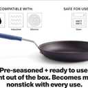 Misen 10 Inch Pre-Seasoned Carbon Steel Fry Pan Lightweight, Even Heating, Heat Retention Oven Safe to 500F Ideal for Searing, Sauting, and Frying Versatile Durable, Easy to Clean