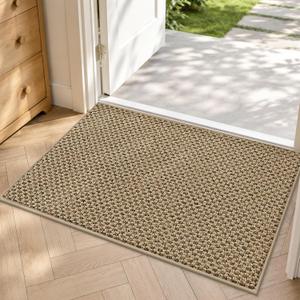 COSY HOMEER Door Mat Non-Slip Entryway Rugs Dirt Trapper, 20"x32", Beige

Absorbent Doormat,Entrance Mat, Low Pile, Washable Floor Mat for Front Back Door and Entry, Wet Shoes
