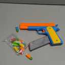 Toy Gun - Soft Dart Blaster with 20 Soft Darts and 2 Dart Holders  Slide Action with Safety Orange  Roleplay Accessory for Kids Age 6+