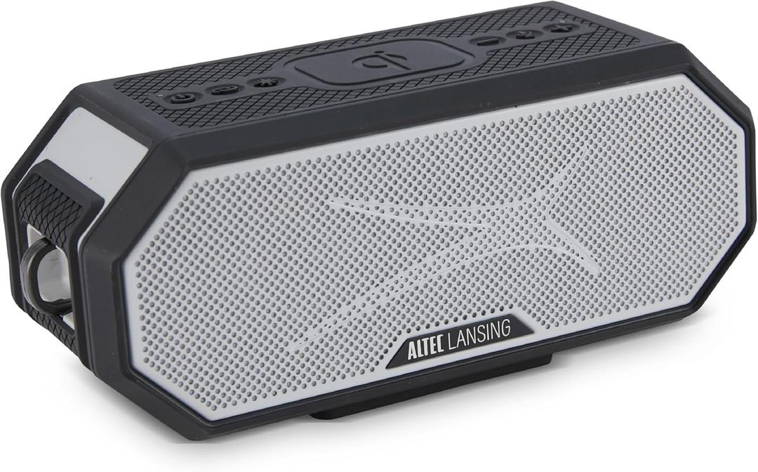 Altec Lansing - Portable Bluetooth Speaker HYDRABLAST 2.0, Waterproof IP67, 20W Output Power, Magnetic Bluetooth Speaker (Raiders) (Black)