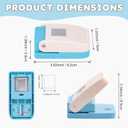 Stamp Paper Punch, 1x0.8inch Postage Puncher, Square Shaped Cutter Hole, Rectangular Crafts Punches Tools for Card Making, Scrapbooking, Journaling, DIY Arts & Crafts Supplies